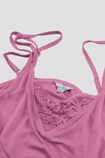 Shoulder Straps Lace Up Cami Set