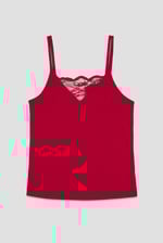 Shoulder Straps Lace Up Cami Set