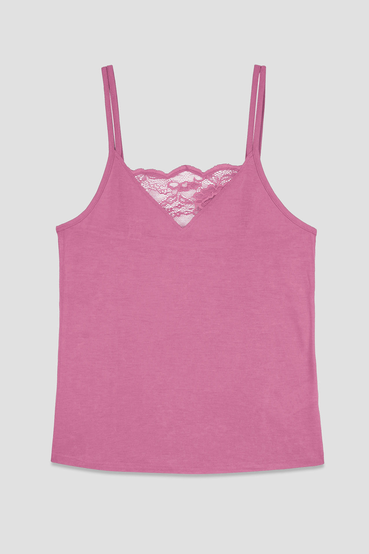 Shoulder Straps Lace Up Cami Set