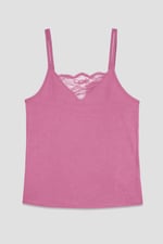 Shoulder Straps Lace Up Cami Set