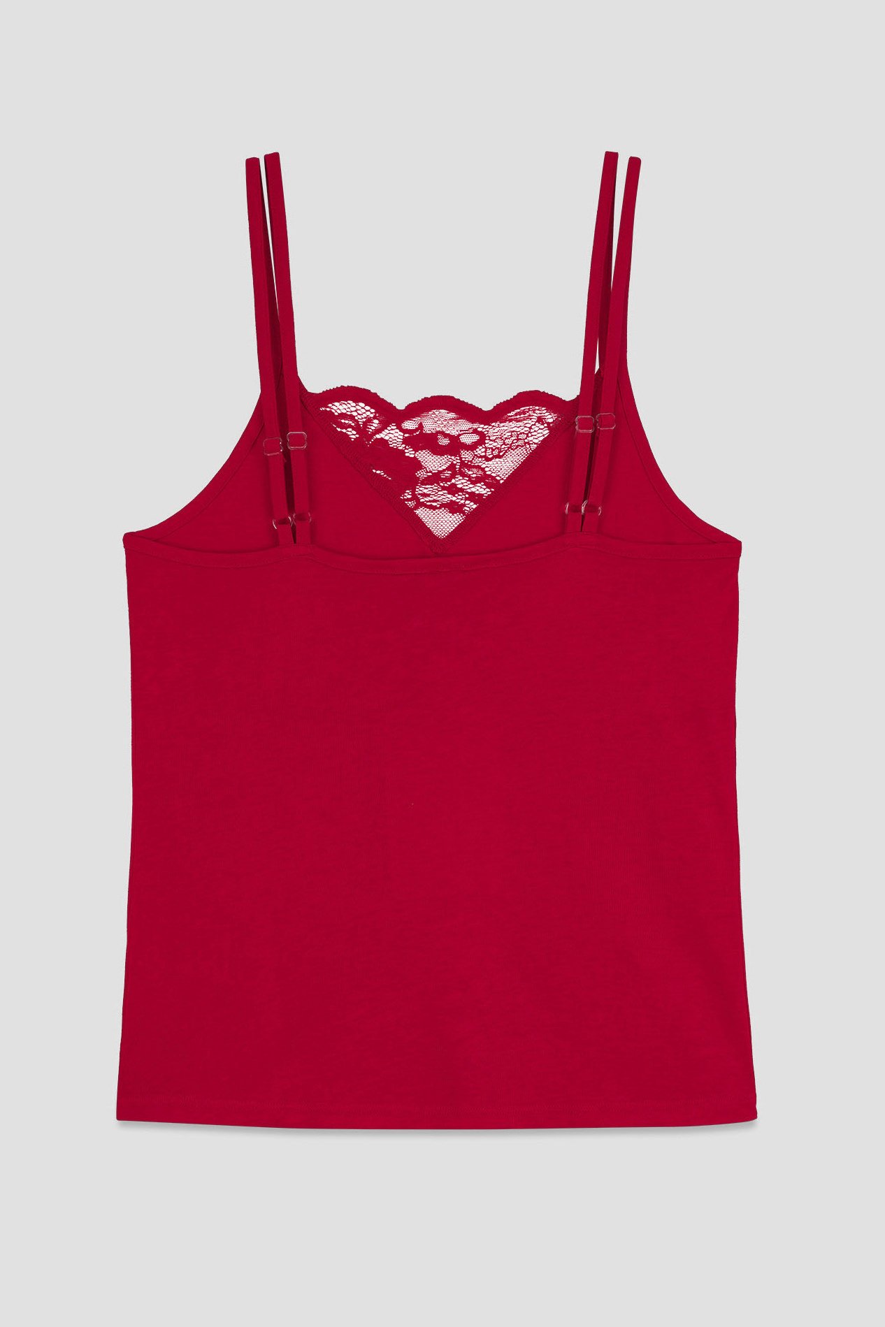 Shoulder Straps Lace Up Cami Set