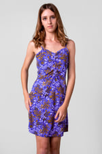 Women's Cami Mini Dress with Ruched Front