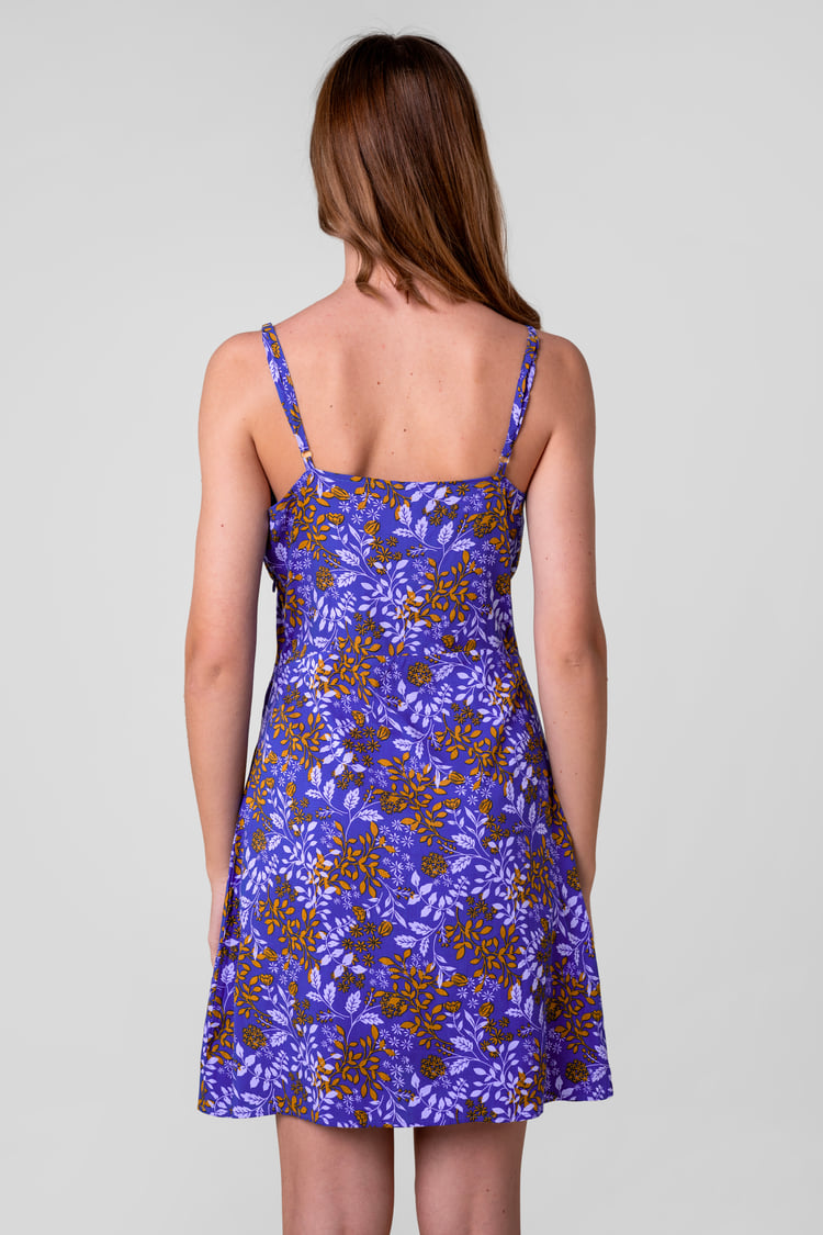 Women's Cami Mini Dress with Ruched Front