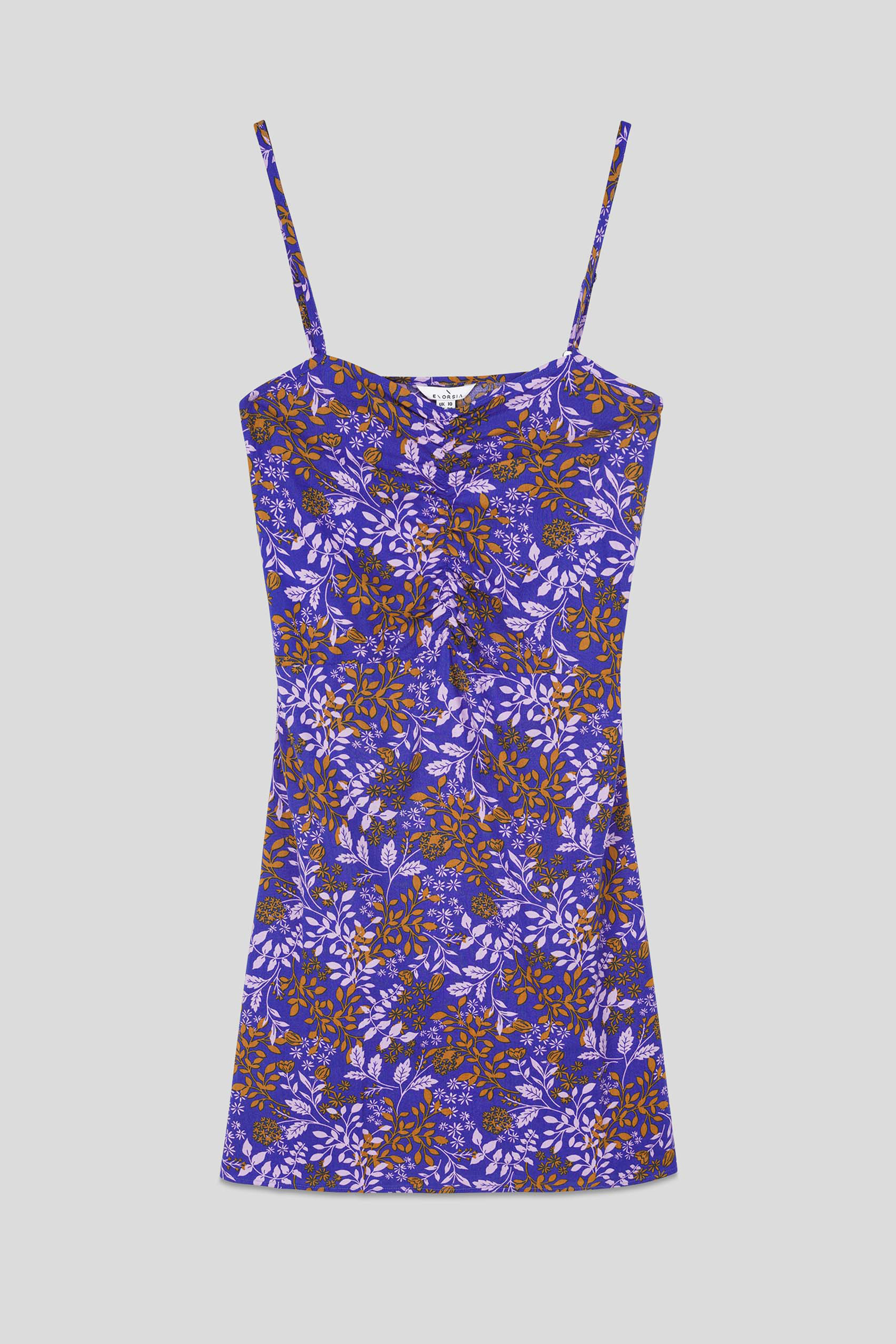 Women's Cami Mini Dress with Ruched Front