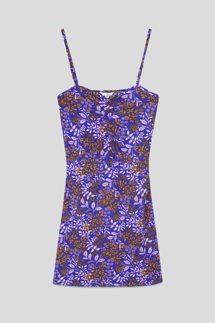 Women's Cami Mini Dress with Ruched Front