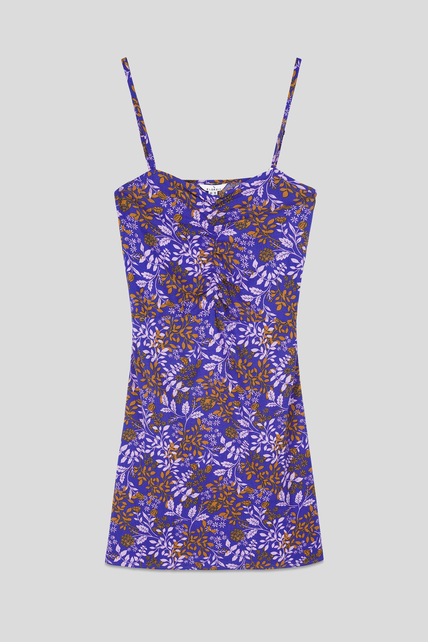 Women's Cami Mini Dress with Ruched Front