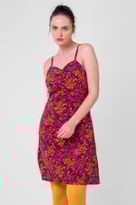 Women's Cami Mini Dress with Ruched Front