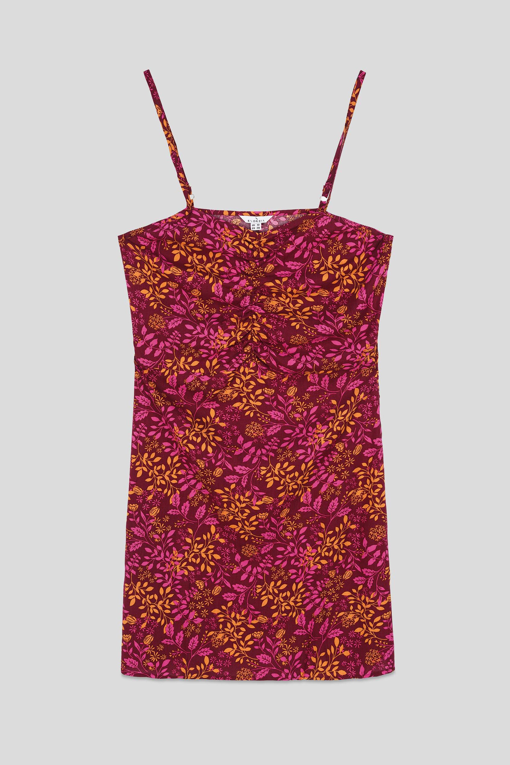 Women's Cami Mini Dress with Ruched Front