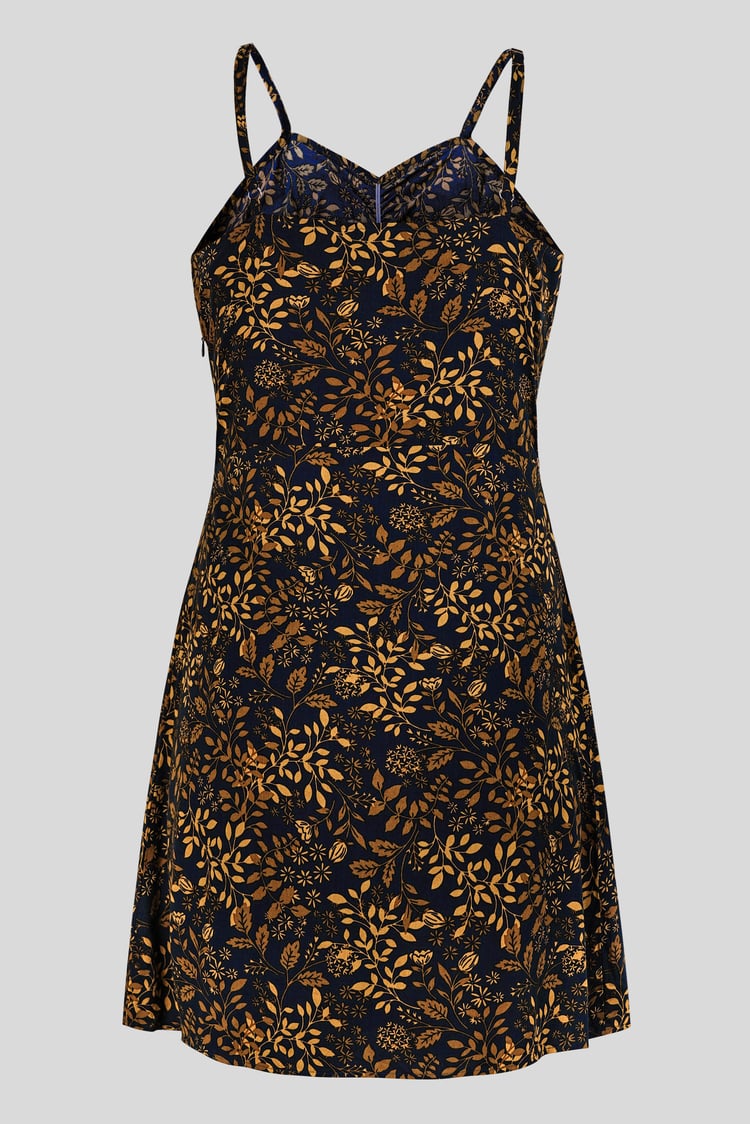 Women's Cami Mini Dress with Ruched Front