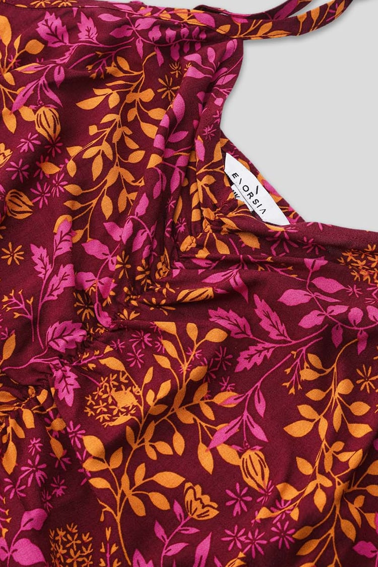 Women's Cami Mini Dress with Ruched Front