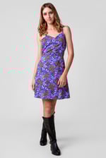 Women's Cami Mini Dress with Ruched Front