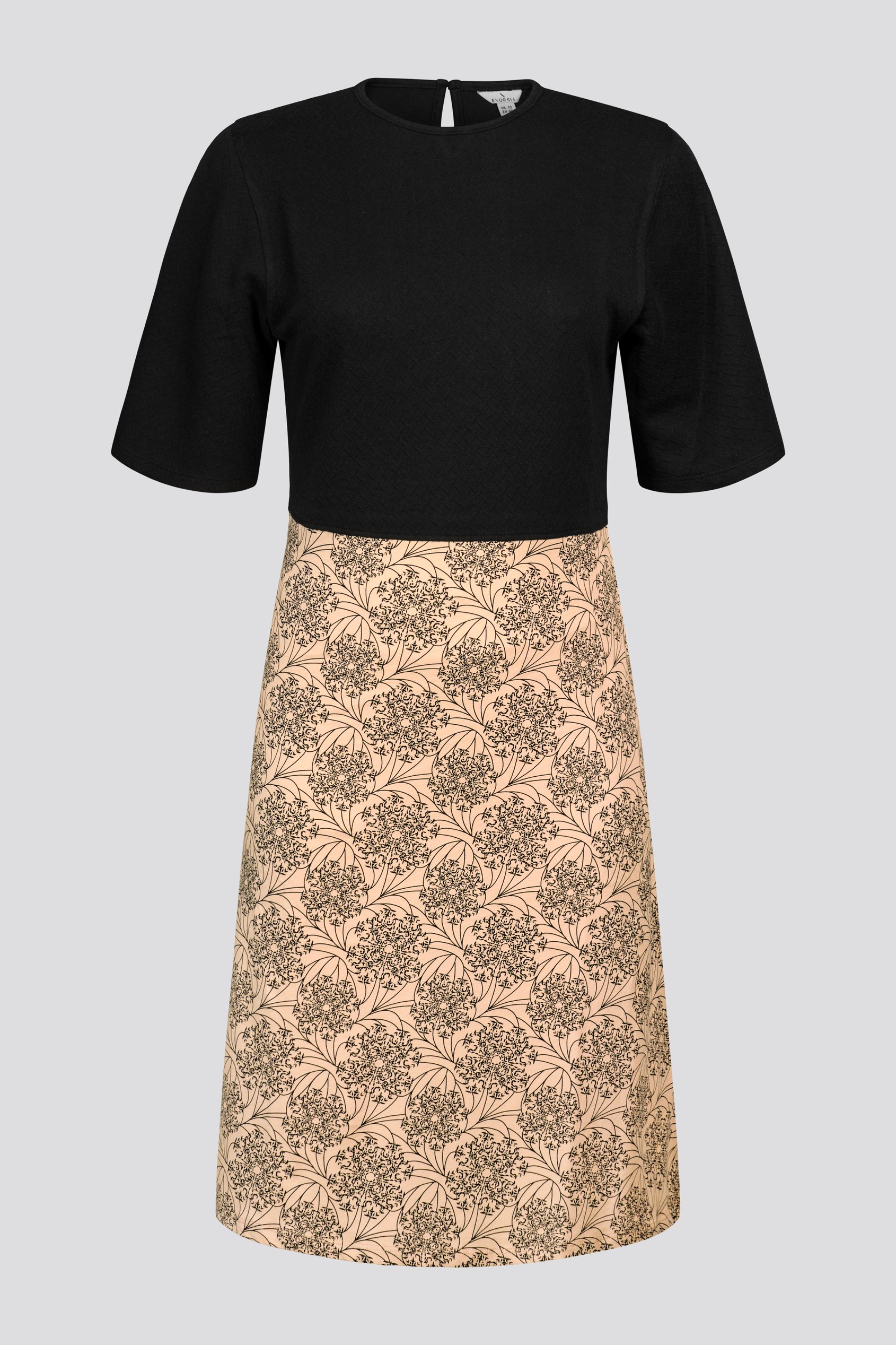 Printed Skirt Detail Design Jersey Dress