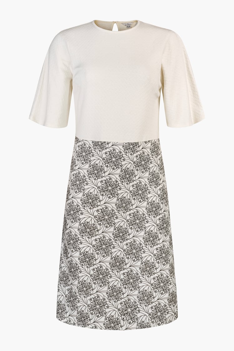 Printed Skirt Detail Design Jersey Dress