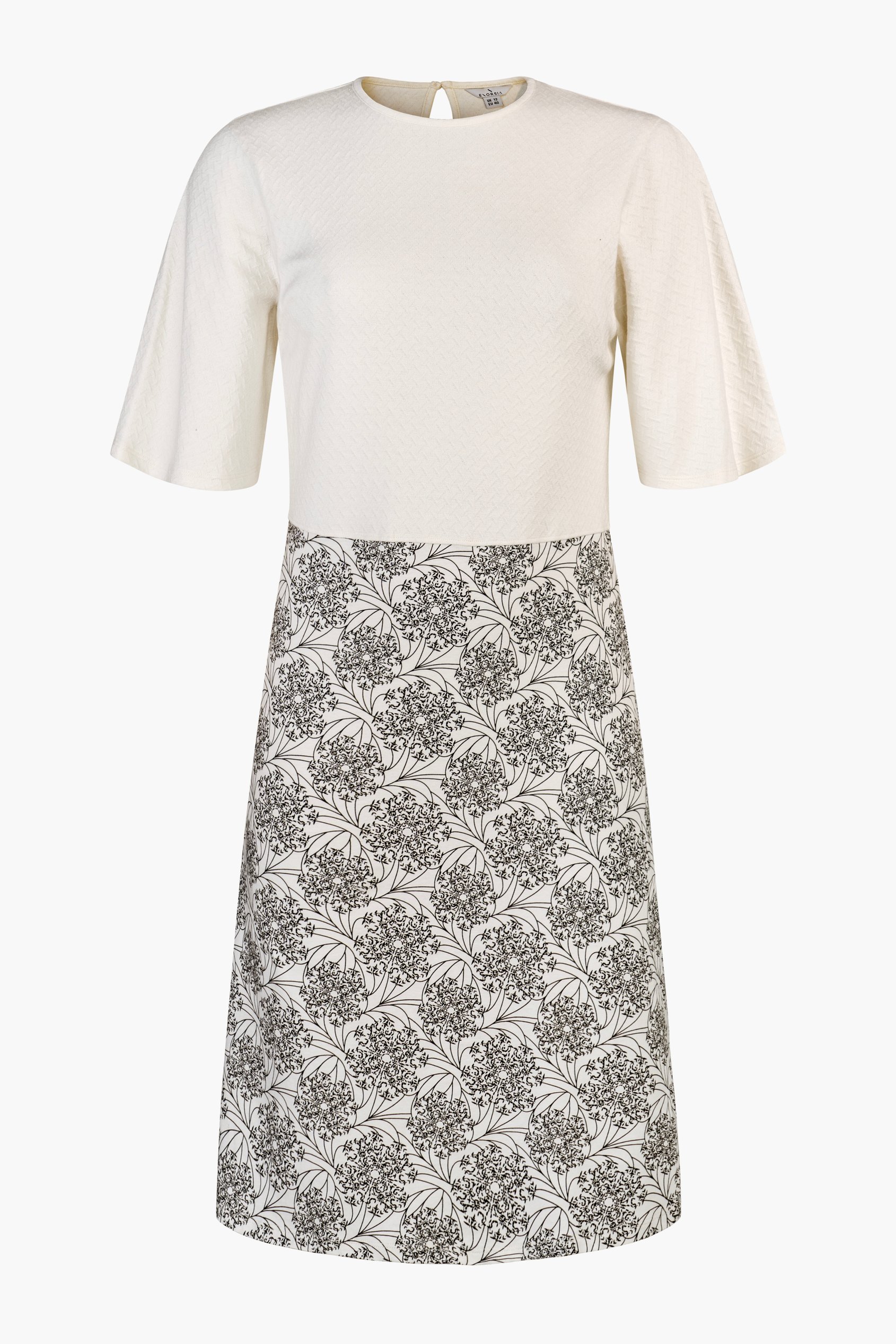 Printed Skirt Detail Design Jersey Dress