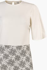 Printed Skirt Detail Design Jersey Dress