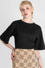 Printed Skirt Detail Design Jersey Dress