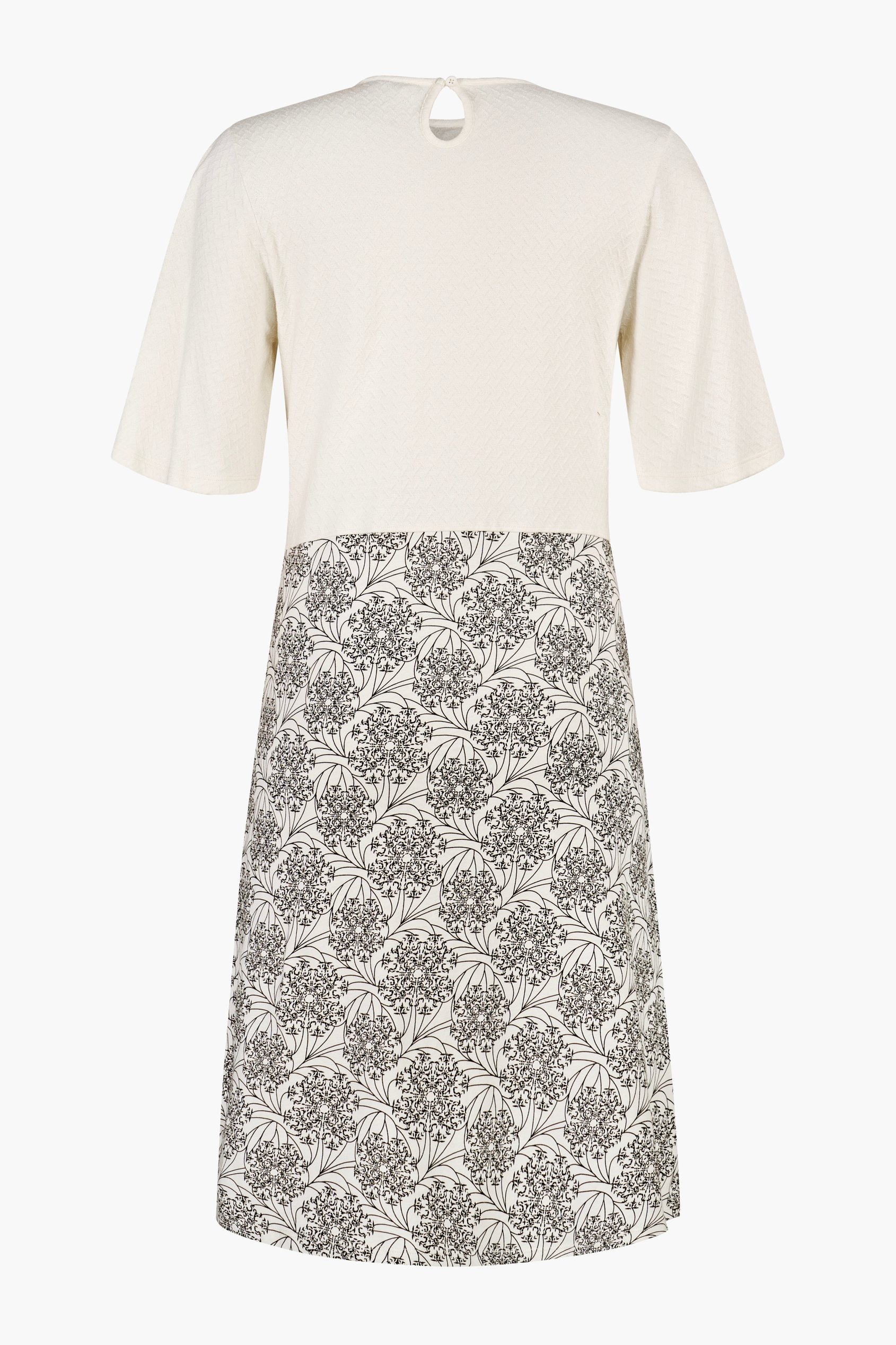 Printed Skirt Detail Design Jersey Dress