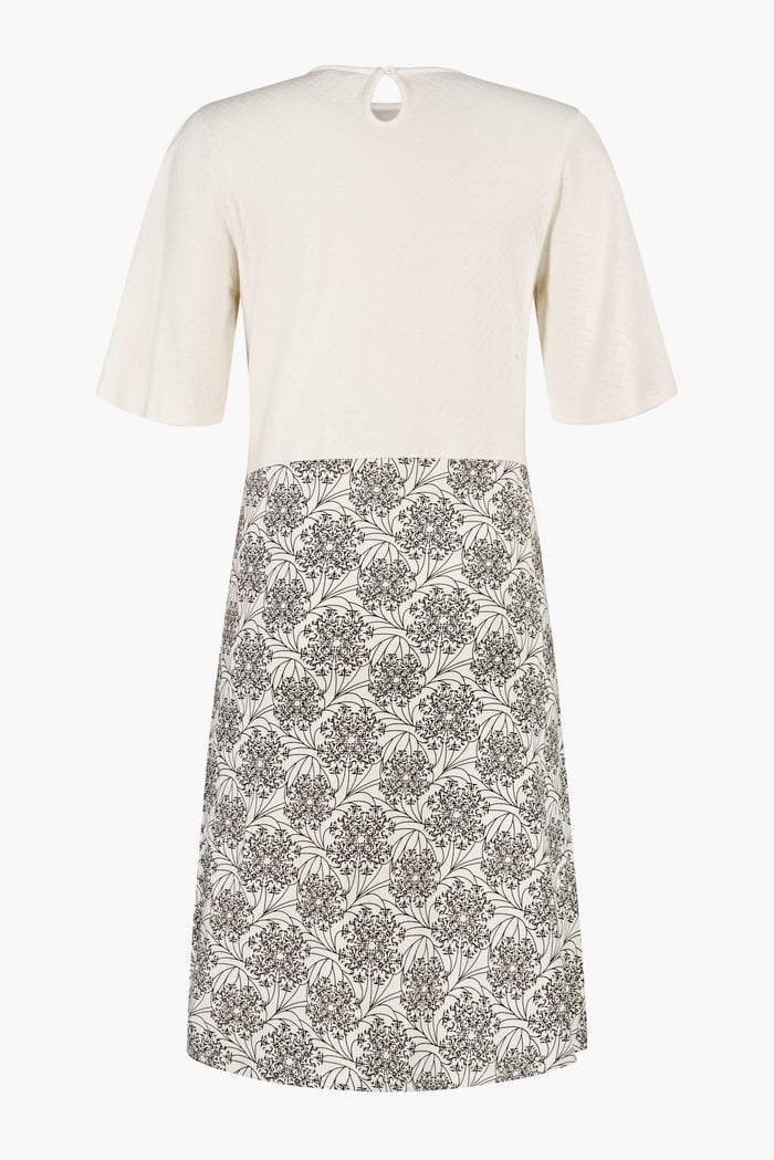 Printed Skirt Detail Design Jersey Dress