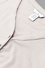 Womens Front Slit Ribbed Midi Dress