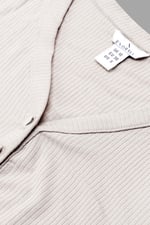 Womens Front Slit Ribbed Midi Dress