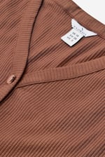 Womens Front Slit Ribbed Midi Dress