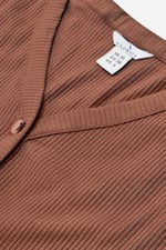 Womens Front Slit Ribbed Midi Dress