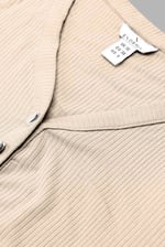 Womens Front Slit Ribbed Midi Dress