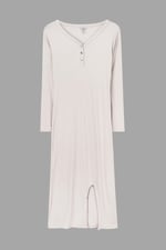 Womens Front Slit Ribbed Midi Dress