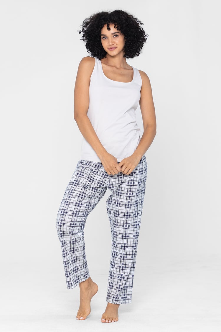 Geo Print Wide Leg Pyjamas