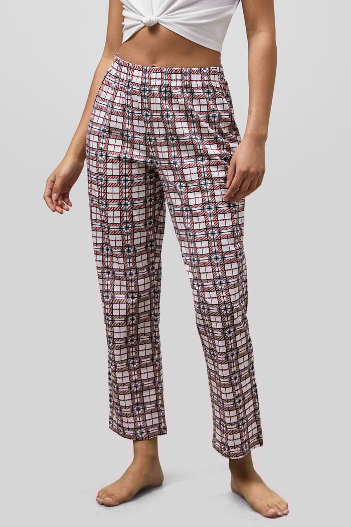 Geo Print Wide Leg Pyjamas