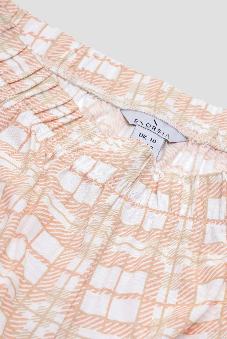 Geo Print Wide Leg Pyjamas