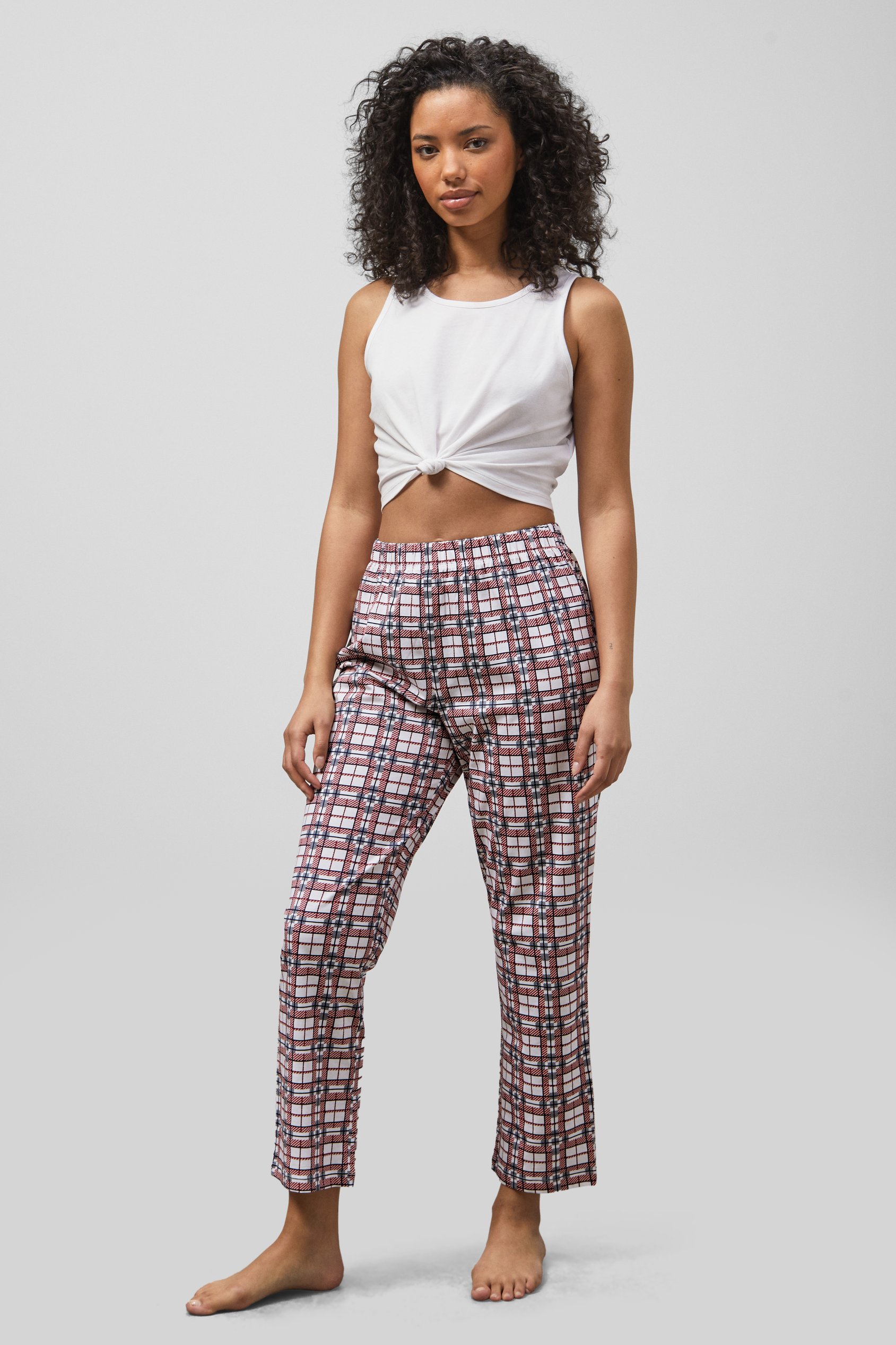 Geo Print Wide Leg Pyjamas
