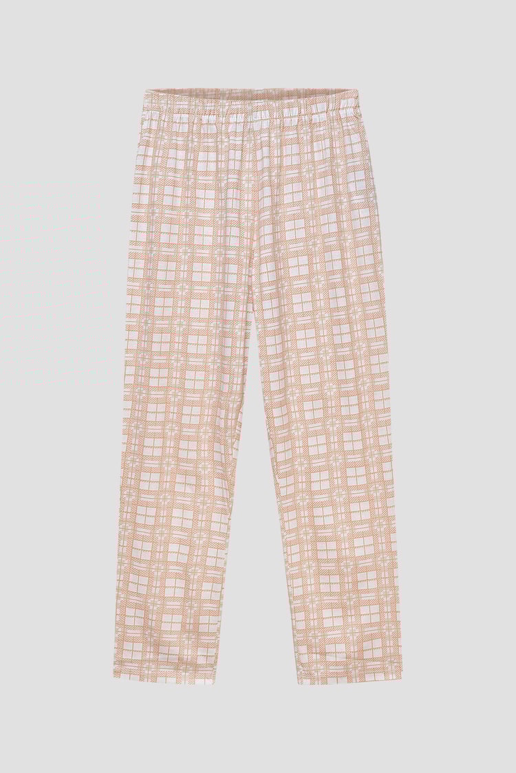 Geo Print Wide Leg Pyjamas