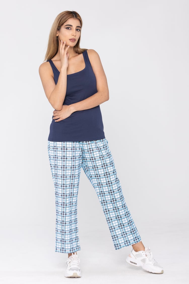 Geo Print Wide Leg Pyjamas