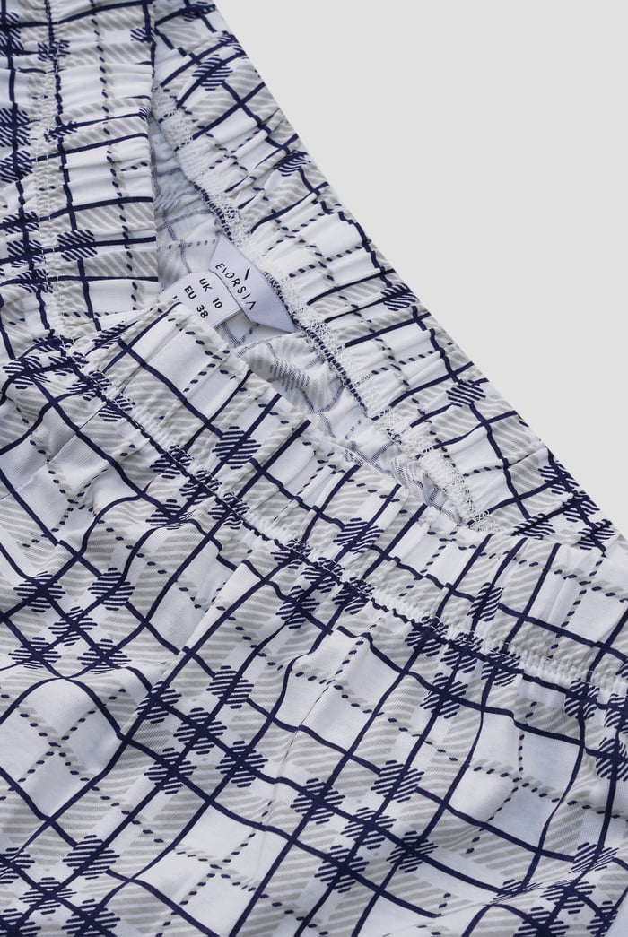 Geo Print Wide Leg Pyjamas