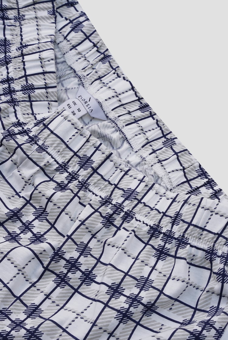 Geo Print Wide Leg Pyjamas