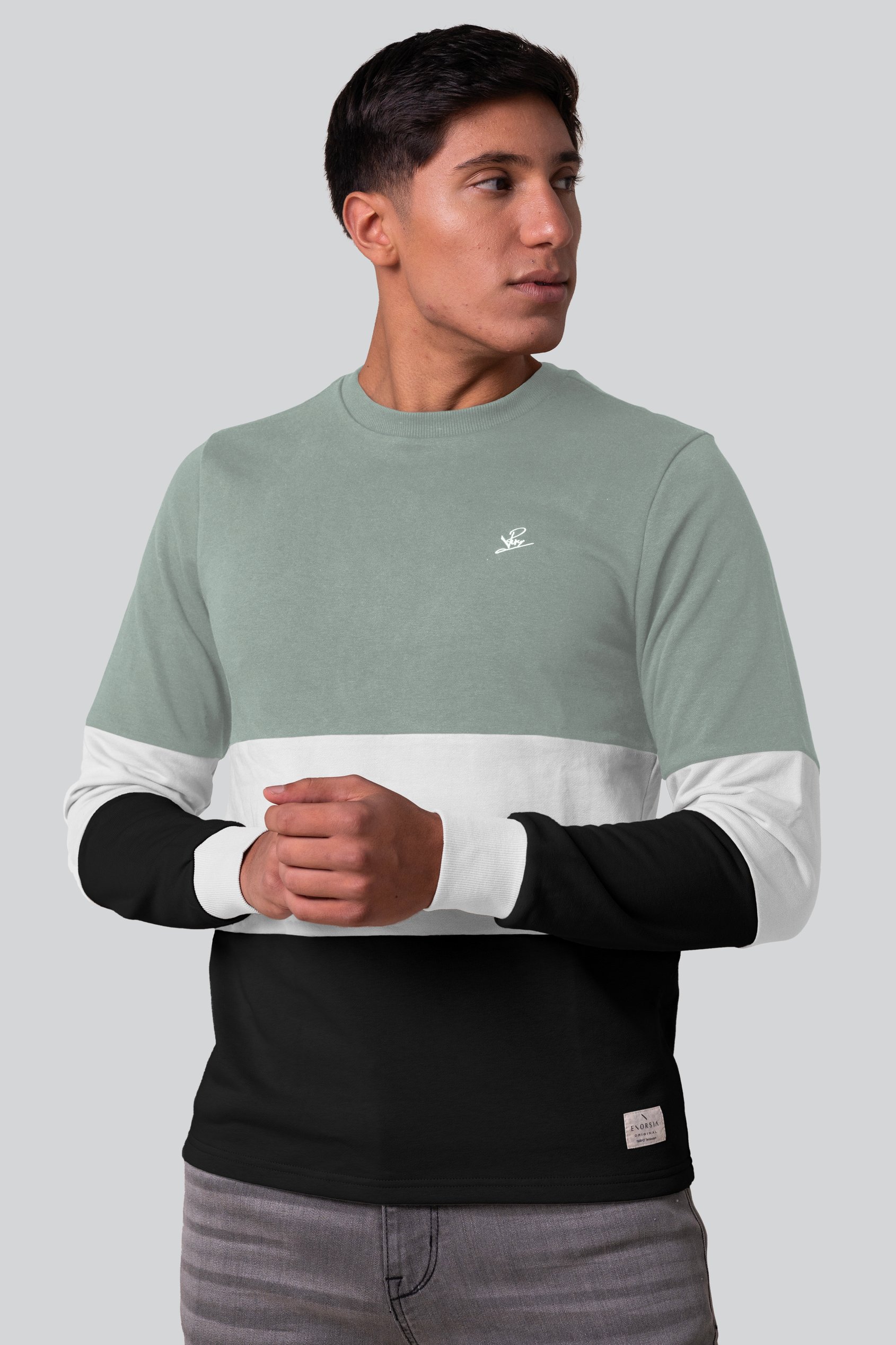 Long Sleeve Colourblock Sweatshirts