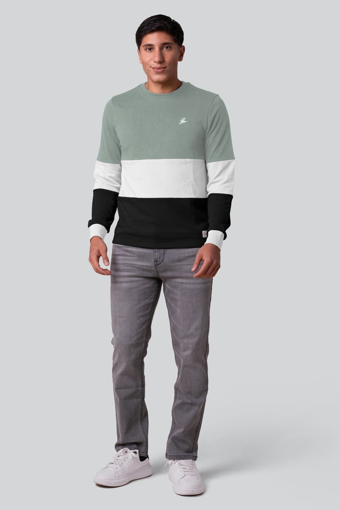 Long Sleeve Colourblock Sweatshirts