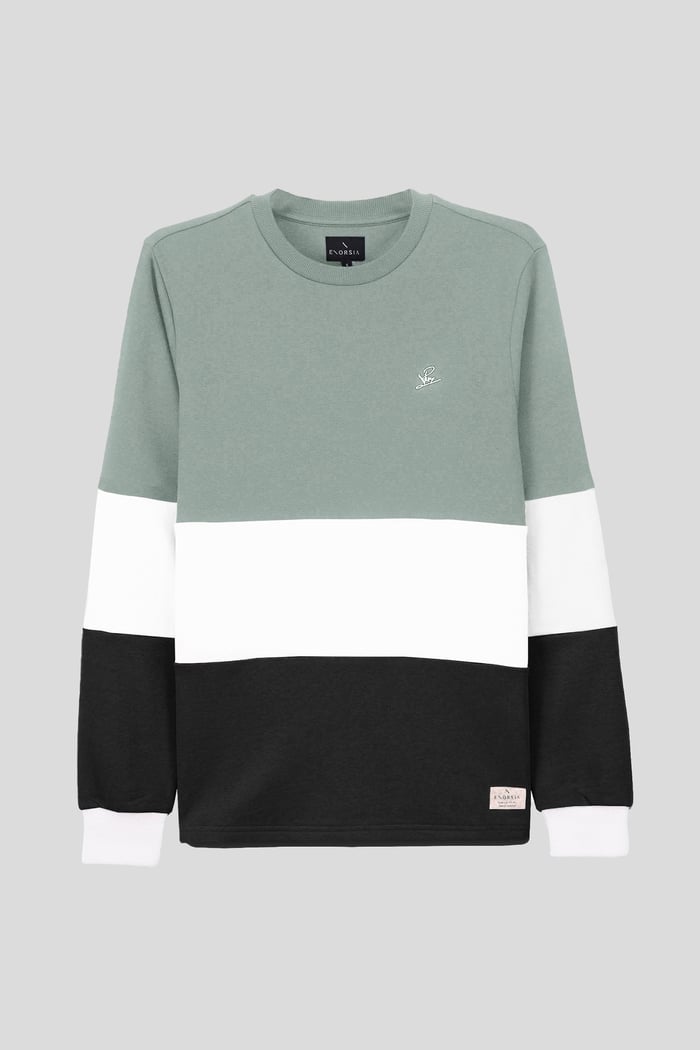 Long Sleeve Colourblock Sweatshirts