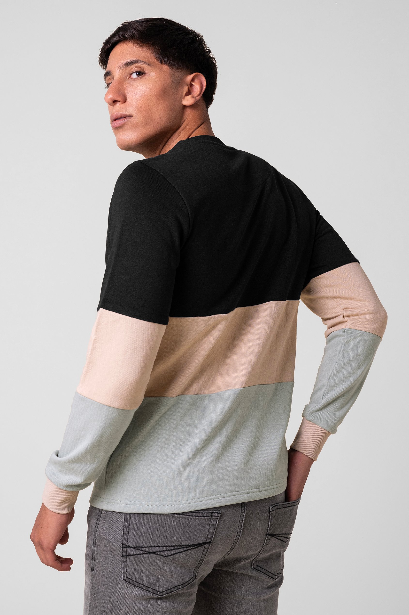 Long Sleeve Colourblock Sweatshirts