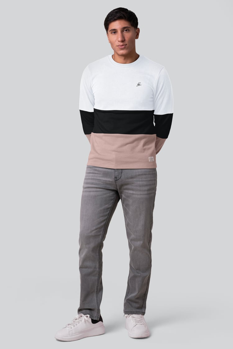 Long Sleeve Colourblock Sweatshirts