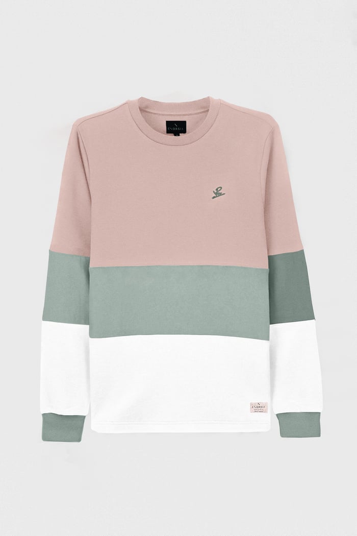 Long Sleeve Colourblock Sweatshirts