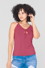 Key Hole Tie Detail Cami