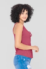 Key Hole Tie Detail Cami