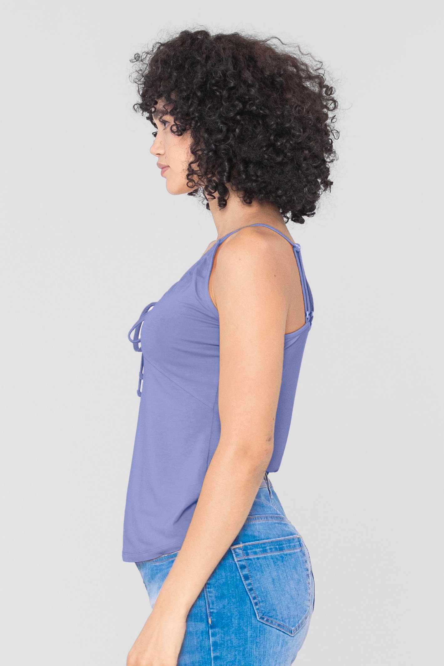 Key Hole Tie Detail Cami