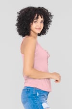 Key Hole Tie Detail Cami