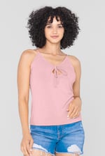 Key Hole Tie Detail Cami