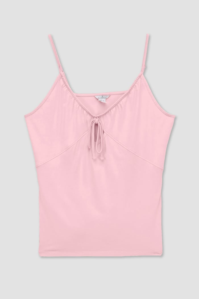 Key Hole Tie Detail Cami