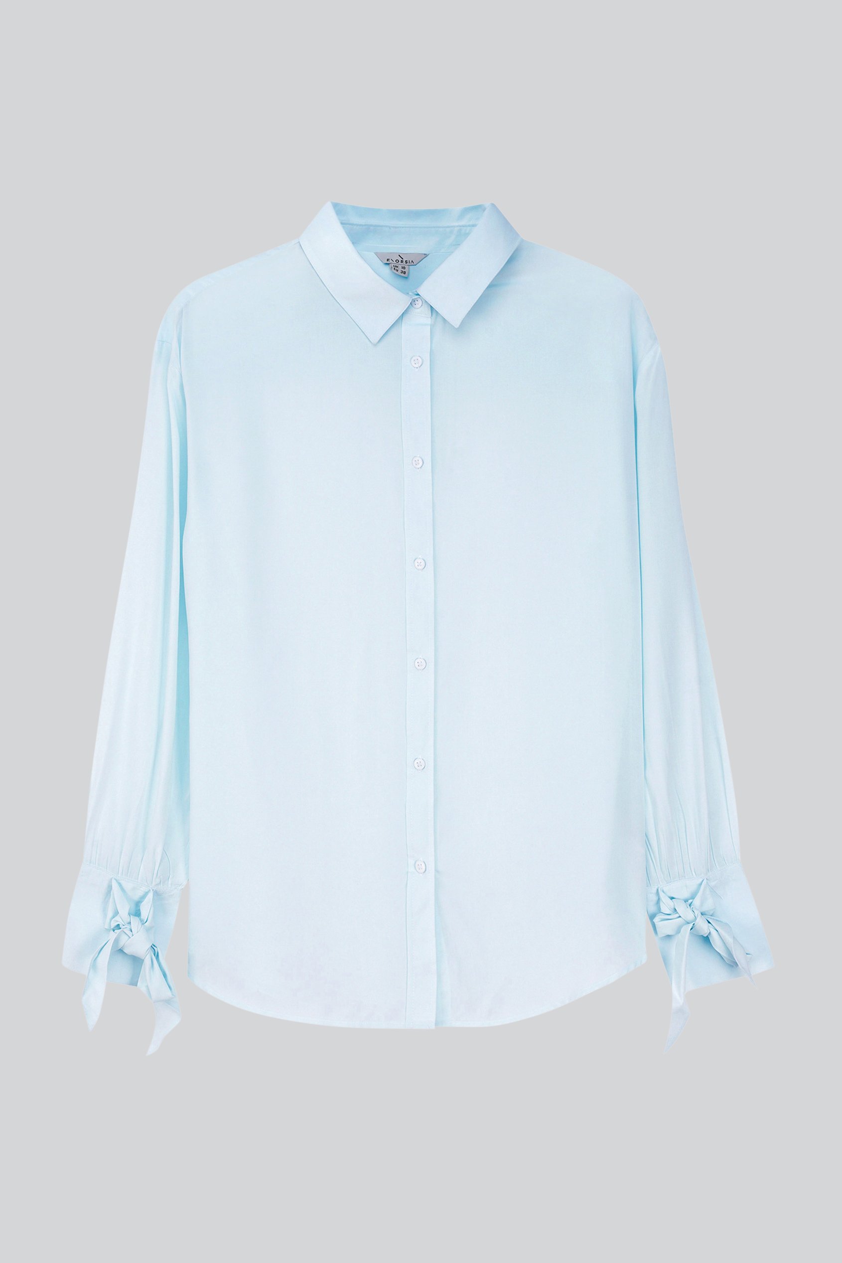 Tie-Cuff LS Viscose Shirt