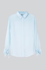 Tie-Cuff LS Viscose Shirt